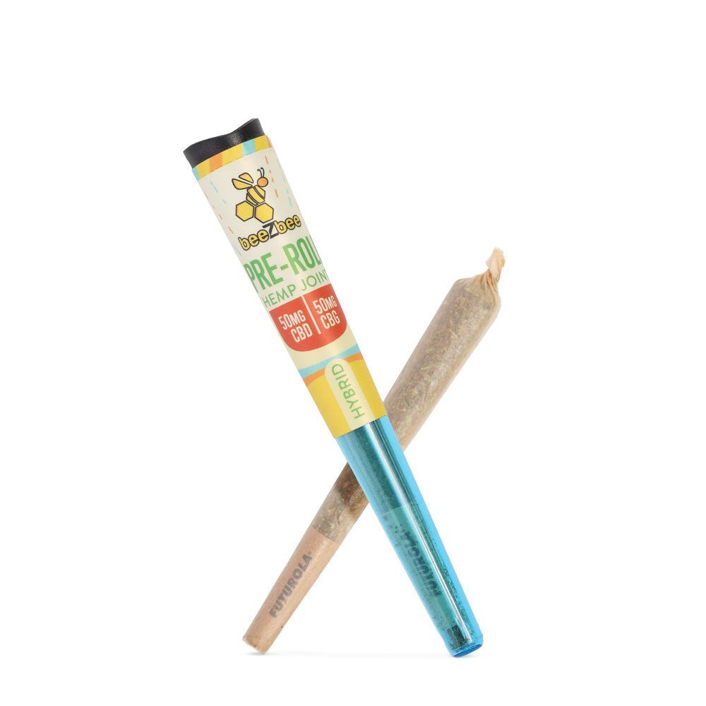 CBD+CBG Pre - Roll Hemp Joint, Extra Strength - beeZbee