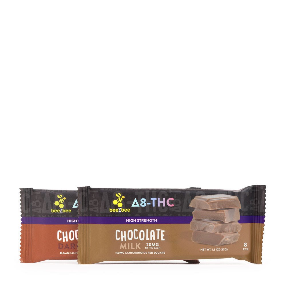 Delta-8 THC Chocolate Bars - High Strength – beeZbee