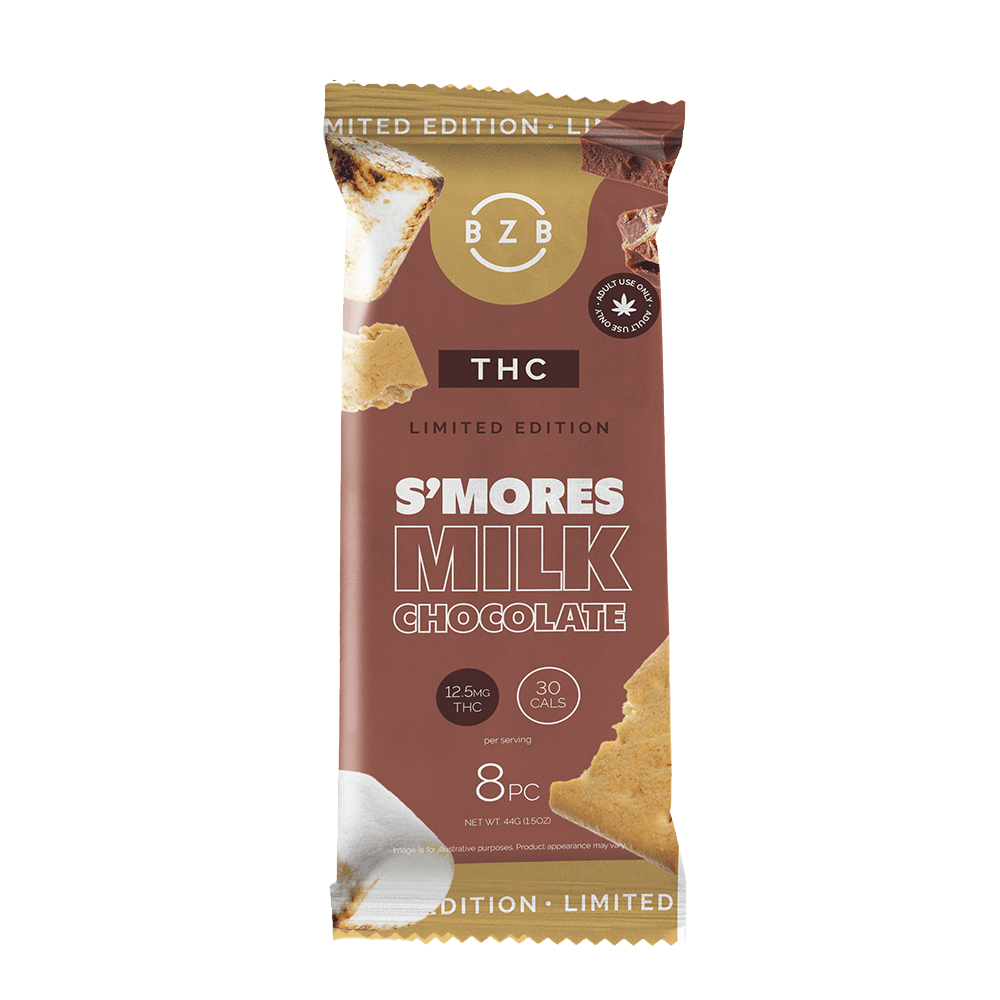 Buy Delta 9 THC Chocolate Bar | S'MORES Milk Chocolate Online