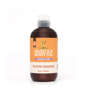 beeZbee Muscle & Body Oil 2600mg in Blood Orange