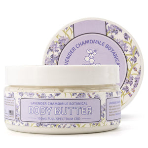 beeZbee Body Butter in Lavender Chamomile.