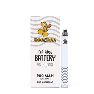 Our white Cartridge Battery offers an adjustable voltage between 3.3-4.8v to use with your favorite beeZbee cartridge.