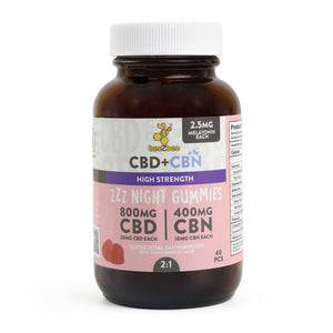 beeZbee CBD+CBN+Melatonin zZz Night Gummies in high strength