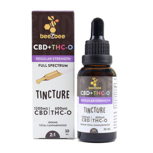 beeZbee CBD+THC-O Tinctures in regular strength