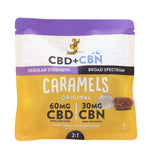 beeZbee CBD+CBN Caramels 3-pack in regular strength