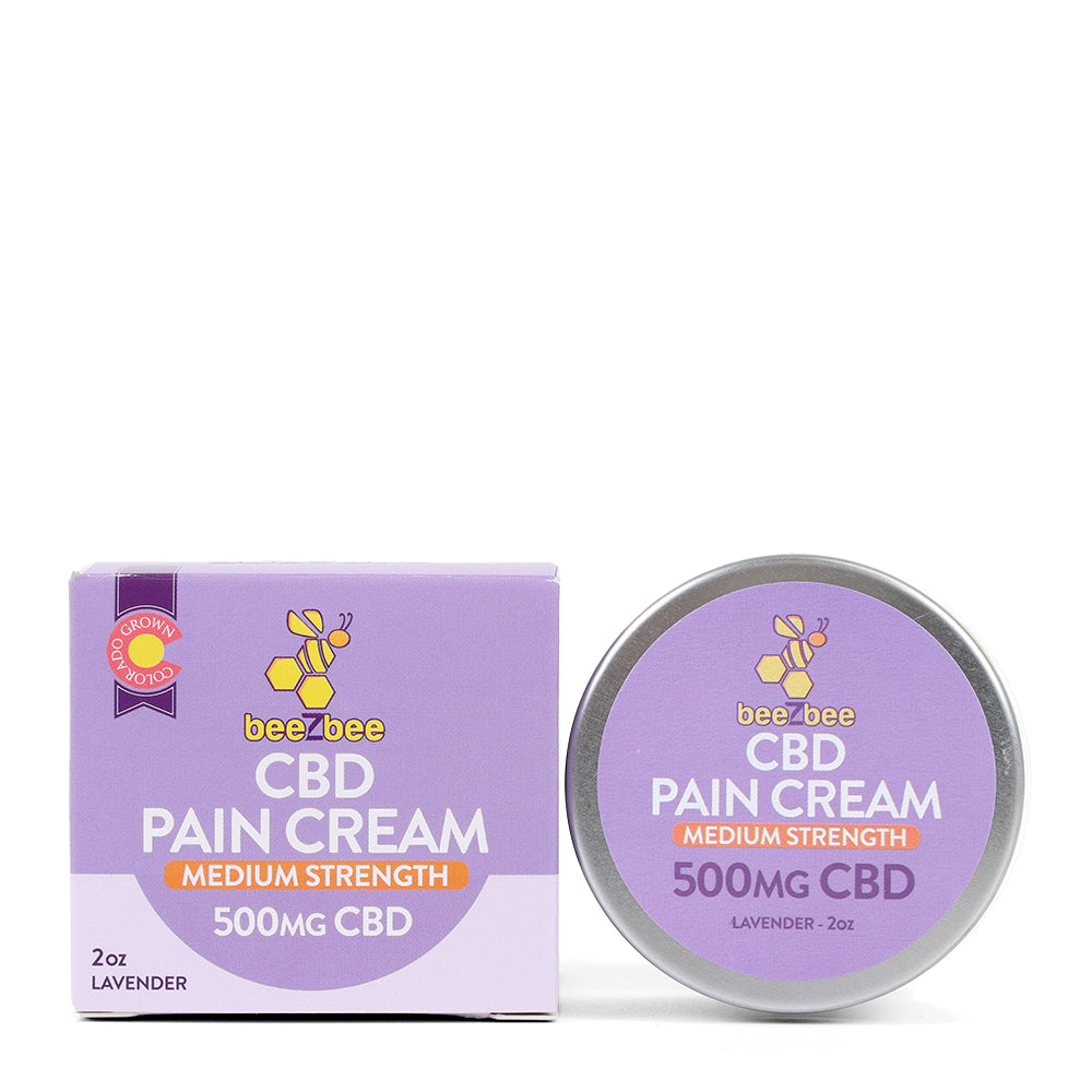beeZbee CBD Pain Cream, medium strength, lavender scented