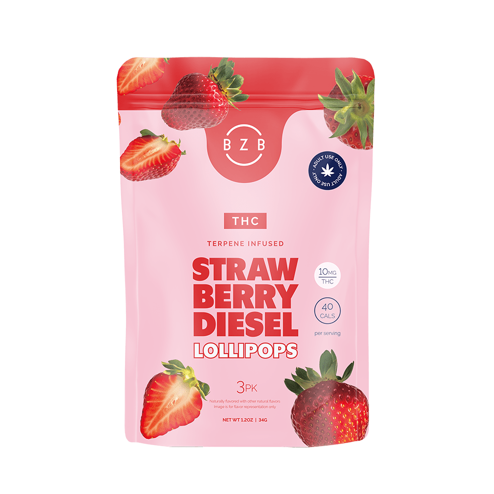 BZB 10mg THC Terpene Lollipops 3 pack - beeZbee