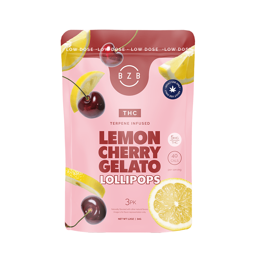 BZB 5mg THC Terpene Lollipops 3 pack - beeZbee