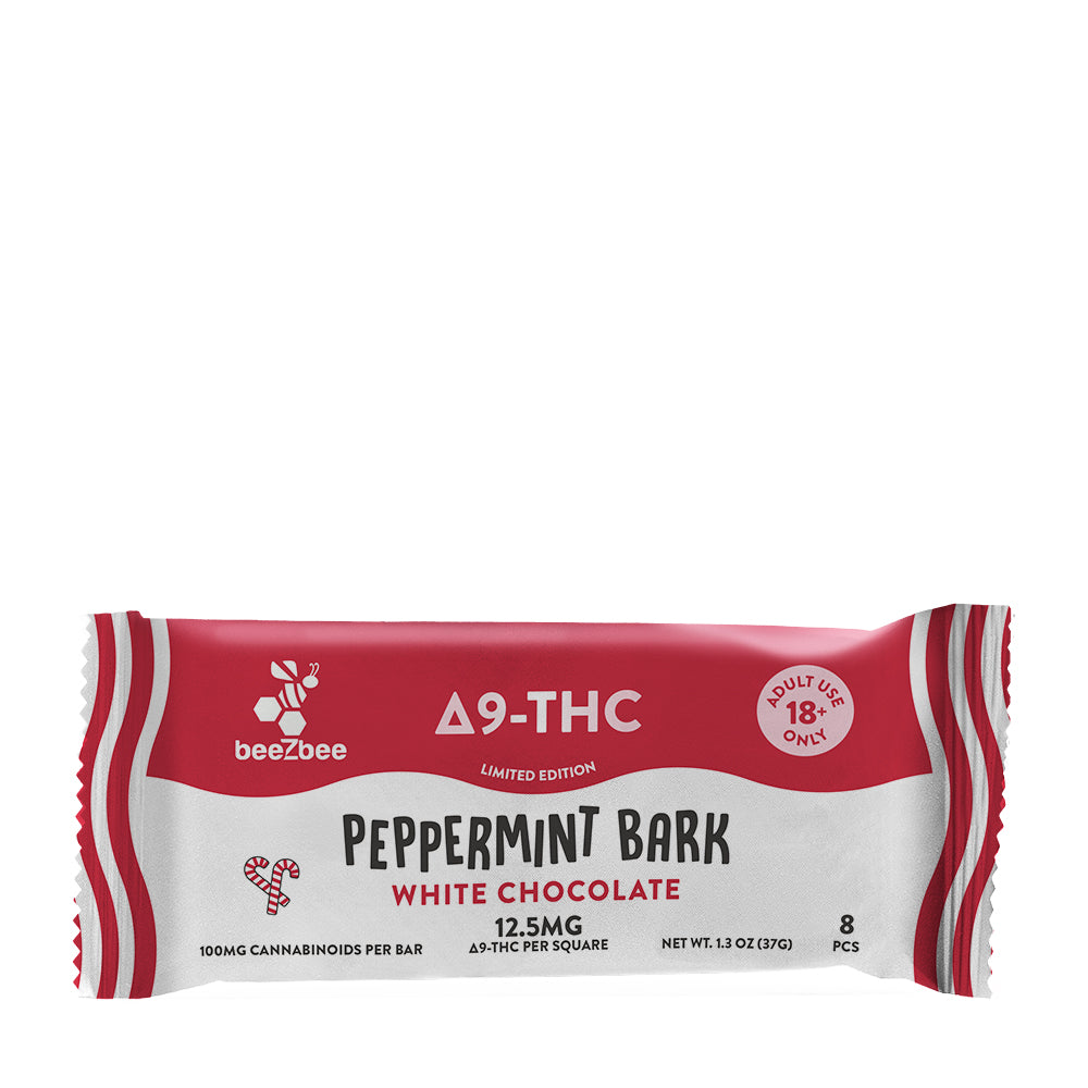 Delta-9 THC White Chocolate Peppermint Bark