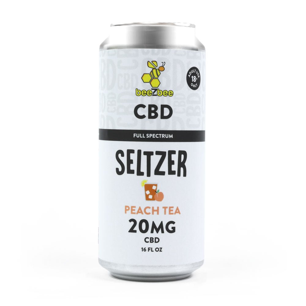Buy Peach Tea CBD Seltzer | Refreshing CBD-Infused Beverage – beeZbee