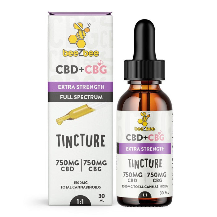 CBD+CBG Tincture, Extra Strength