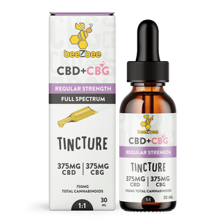 CBD+CBG Tincture, Regular Strength - beeZbee