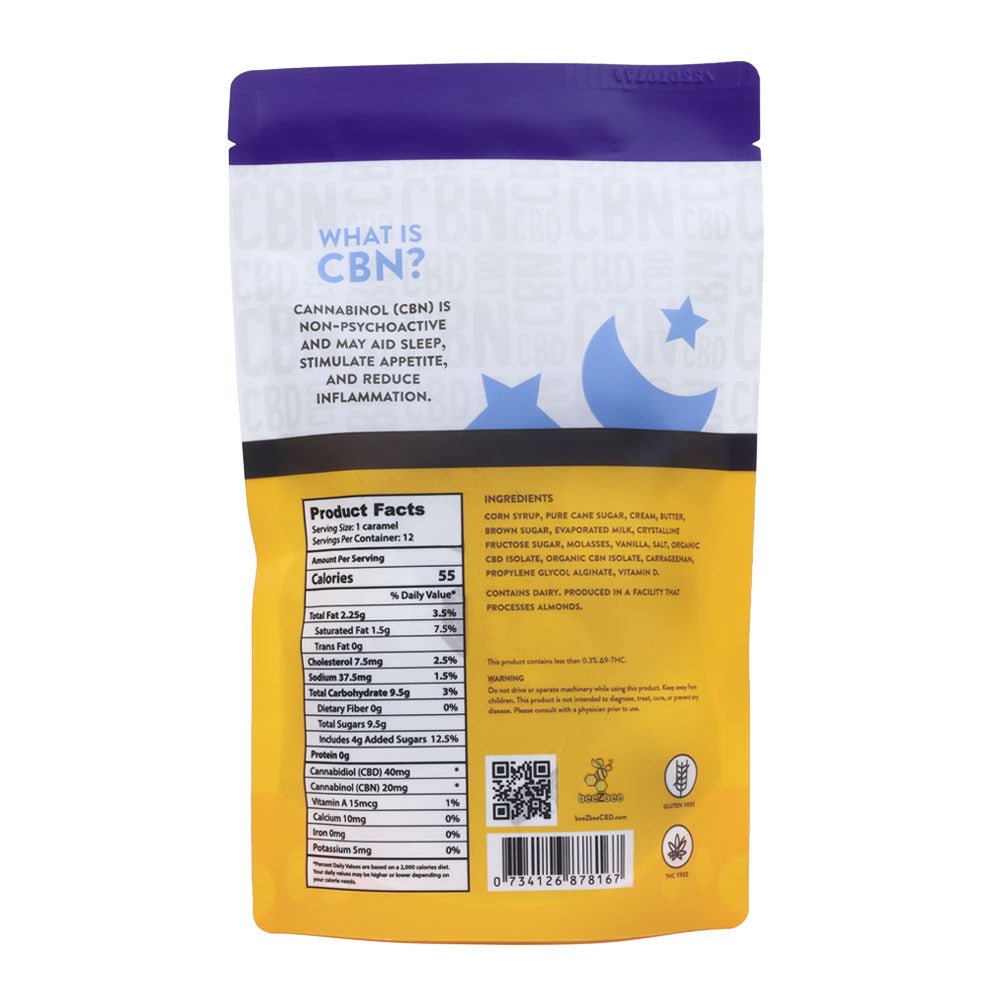 CBD+CBN Caramels, High Strength