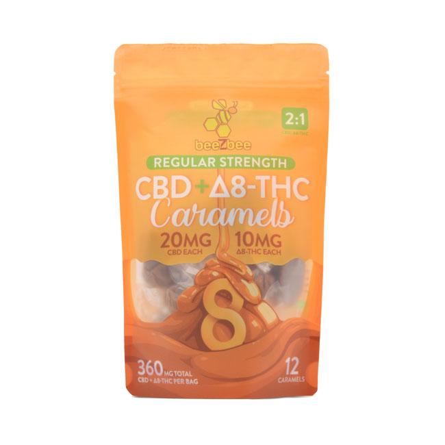20mg CBD+10mg Delta 8 THC Caramels