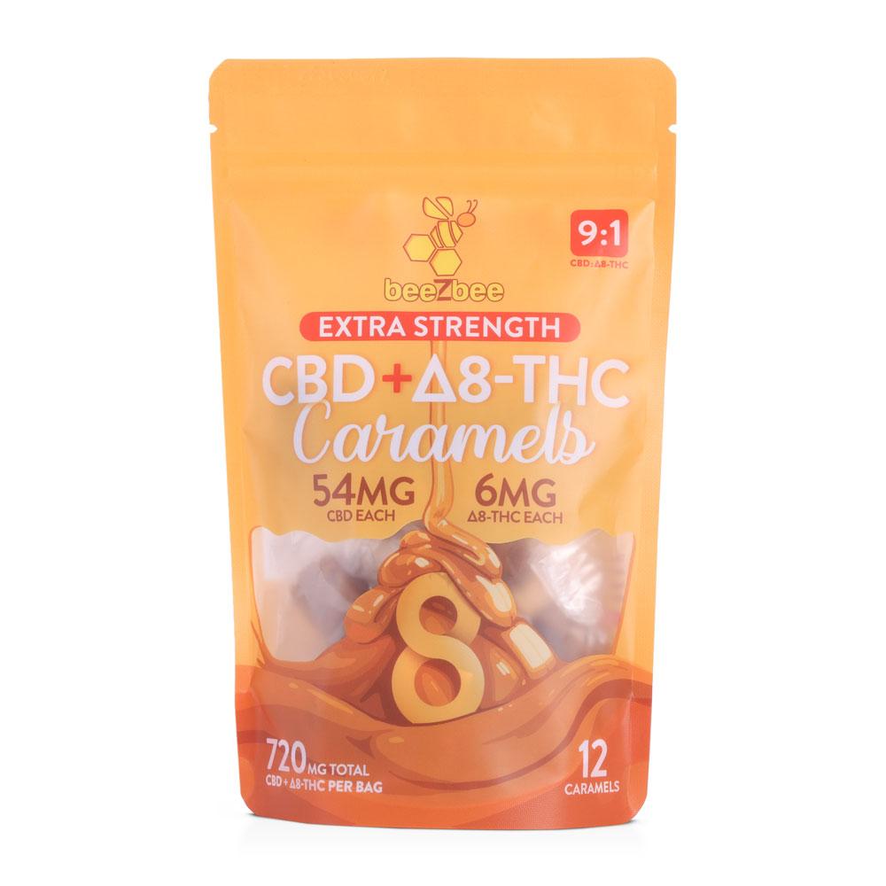 54mg CBD+6mg Delta 8 THC Caramels