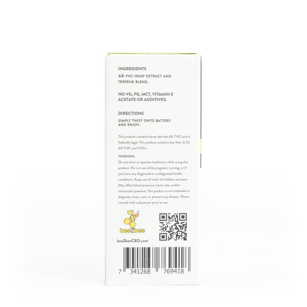 full spectrum delta 8 THC cartridge ingredients