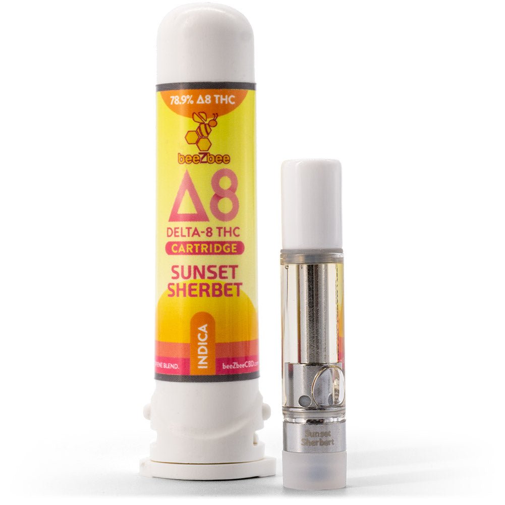 delta 8 thc cartridge indica sunset sherbet