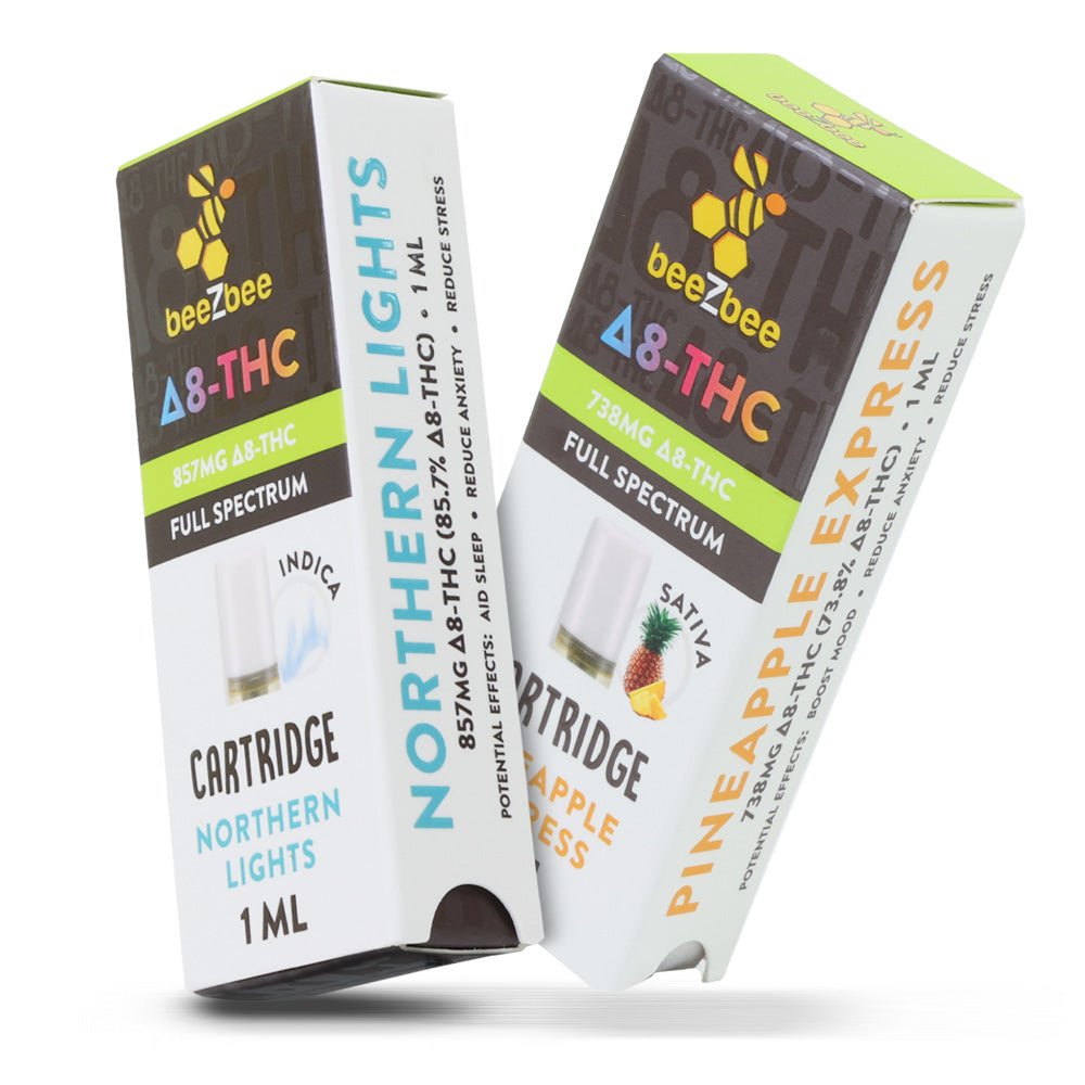 full spectrum delta 8 THC cartridge 1 ML indica sativa