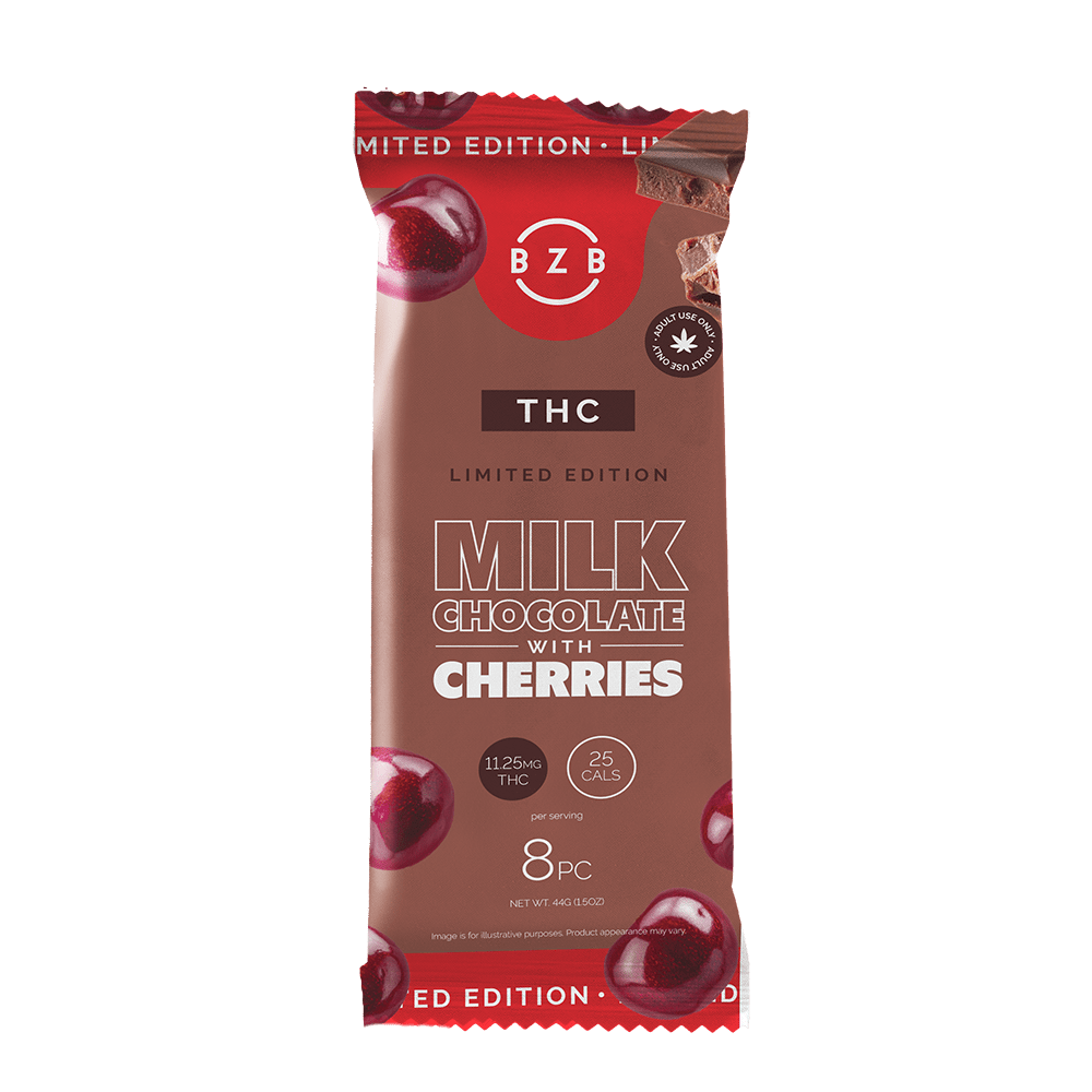 Delta - 9 THC Cherry Chocolate Bar - beeZbee