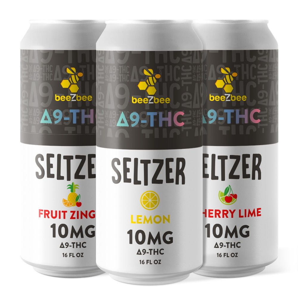 Delta - 9 THC Seltzers, 10mg - beeZbee