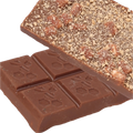 two piece of delta 9 THC s'mores chocolate bar