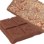 two piece of delta 9 THC s'mores chocolate bar