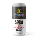 delta 9 THC soda 20mg in Passionfruit flavor