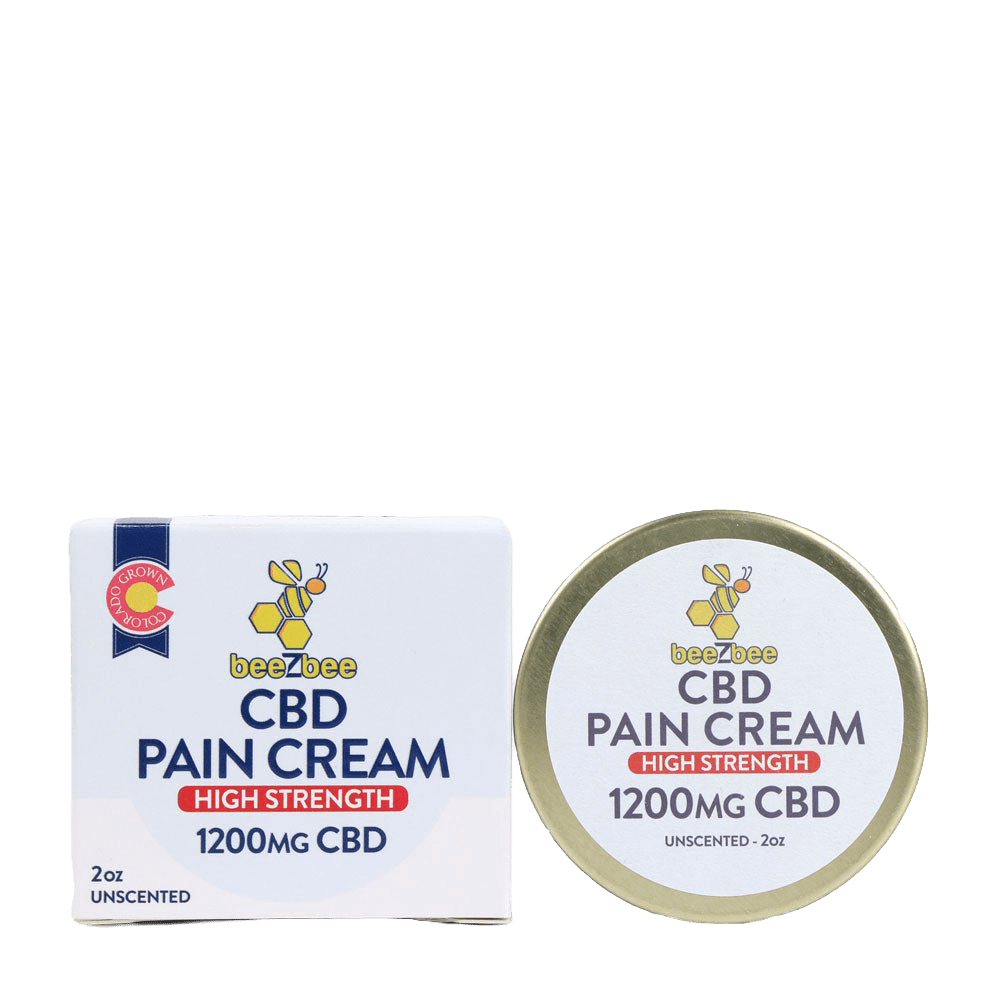 High Strength CBD Pain Cream, 1200mg - beeZbee