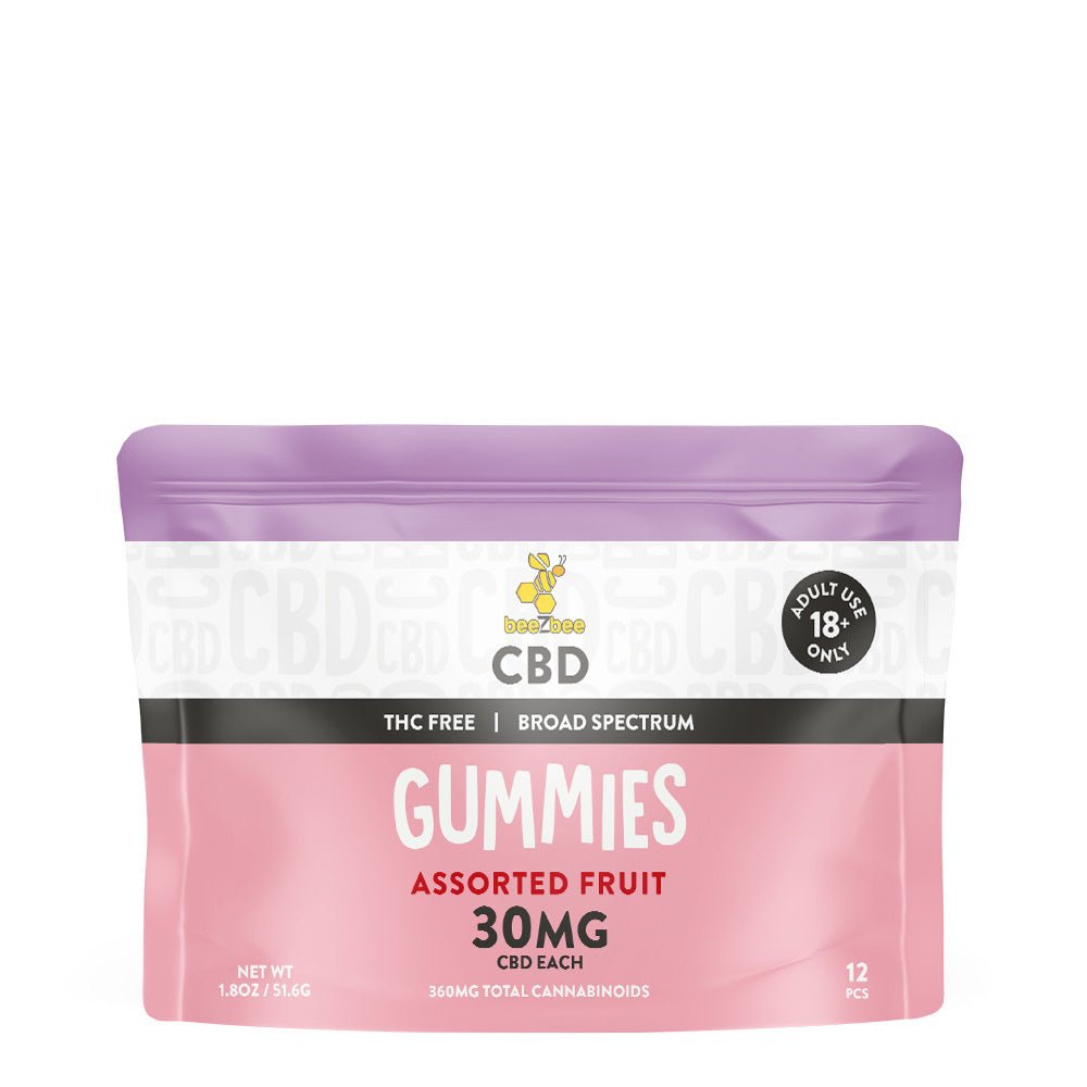 THC - Free CBD Gummies, 360mg - beeZbee