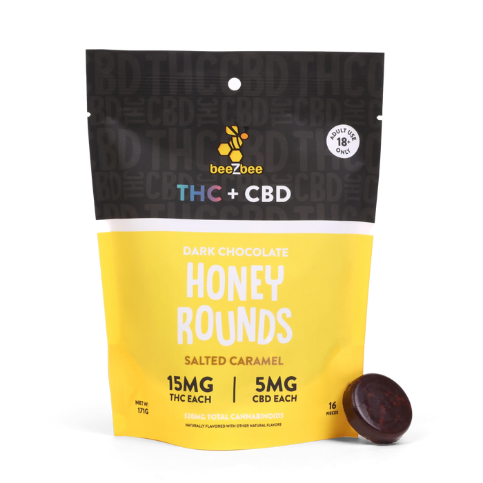 THC+CBD Dark Chocolate Honey Rounds