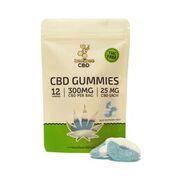 The beeZbee THC Free Gummies are made with isolate. Each gummy contains 25mg for a total of 300mg in each package! Blue Raspberry flavor.