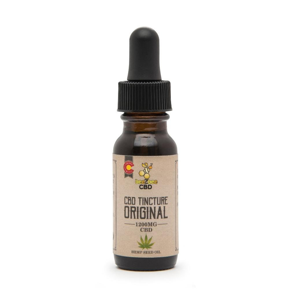 beeZbee CBD Tincture 1200mg 15ml in original flavor.