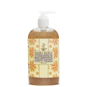 beeZbee CBD Exfoliating Body Wash 100mg - Organic Oatmeal