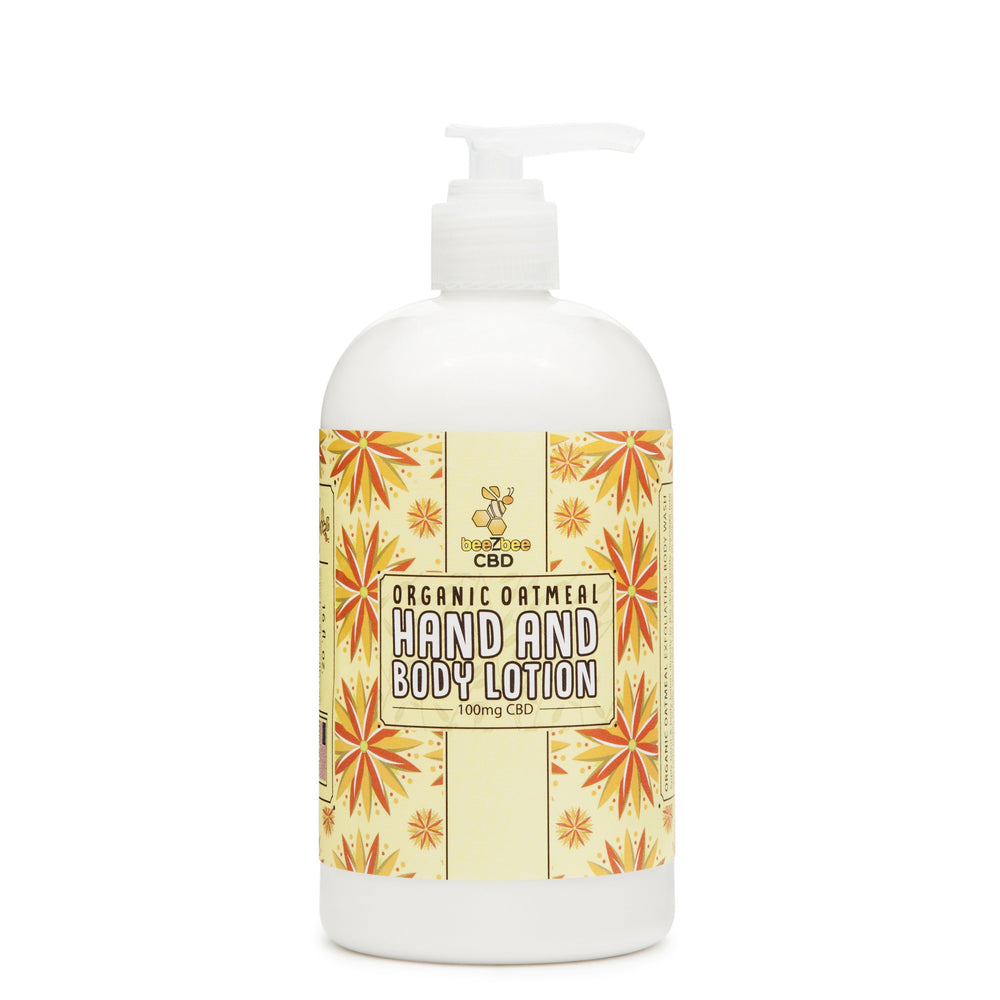 
            
                Load image into Gallery viewer, beeZbee CBD Hand and Body Lotion 100mg - Organic Oatmeal scent
            
        