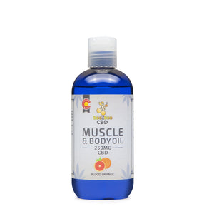 
            
                Load image into Gallery viewer, beeZbee CBD Muscle and Body Oil 250mg - blood orange scent
            
        