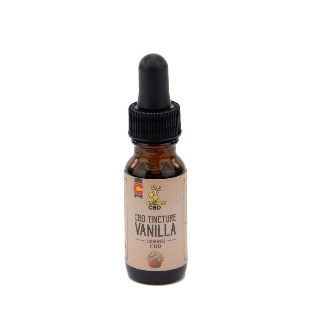 beeZbee CBD Tincture 1200mg 15ml in vanilla flavor.