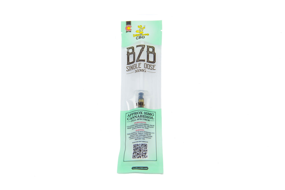 beeZbee CBD Single Dose Syringe 35mg - CBD Kratom