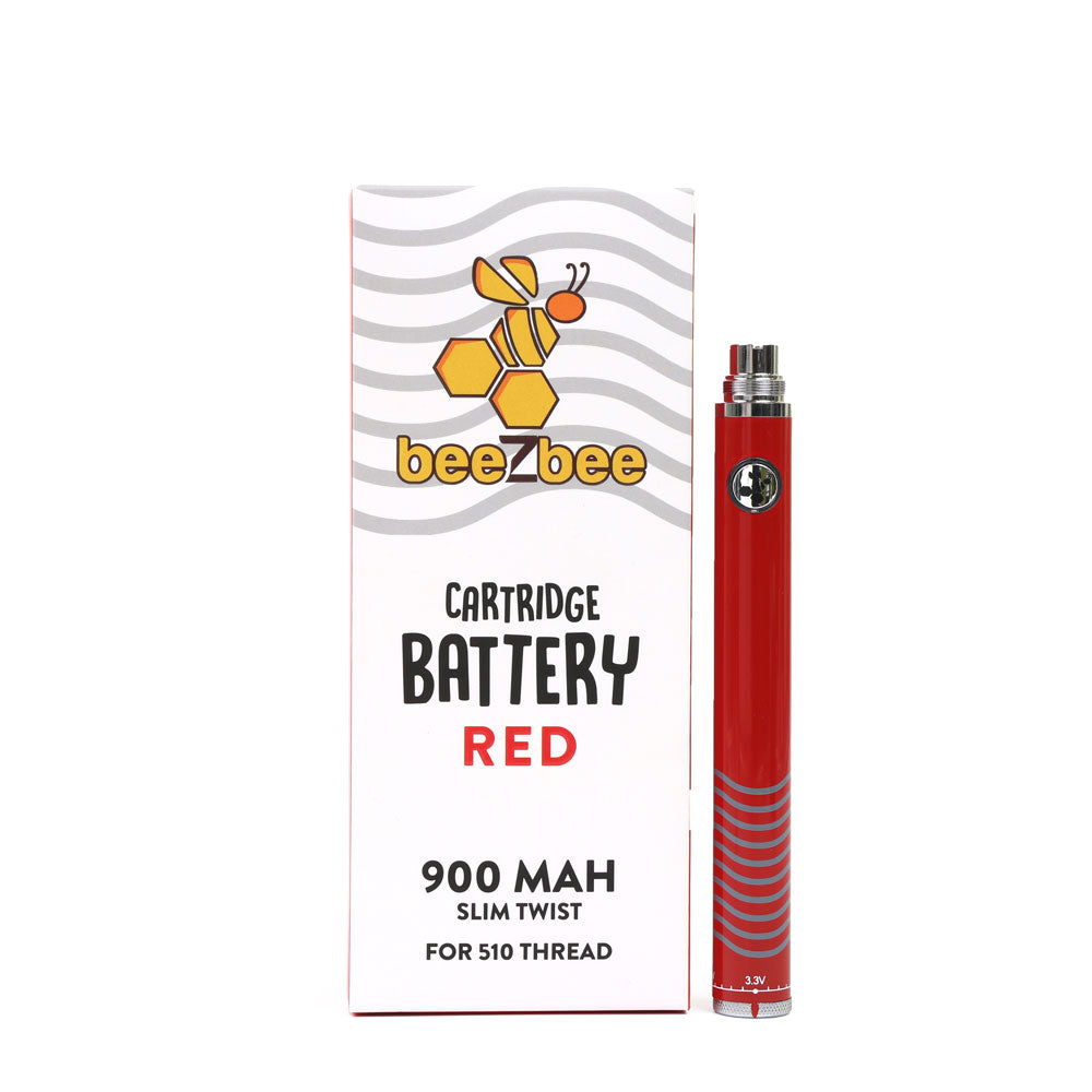 
            
                Load image into Gallery viewer, Our red Cartridge Battery offers an adjustable voltage between 3.3-4.8v to use with your favorite beeZbee cartridge.
            
        