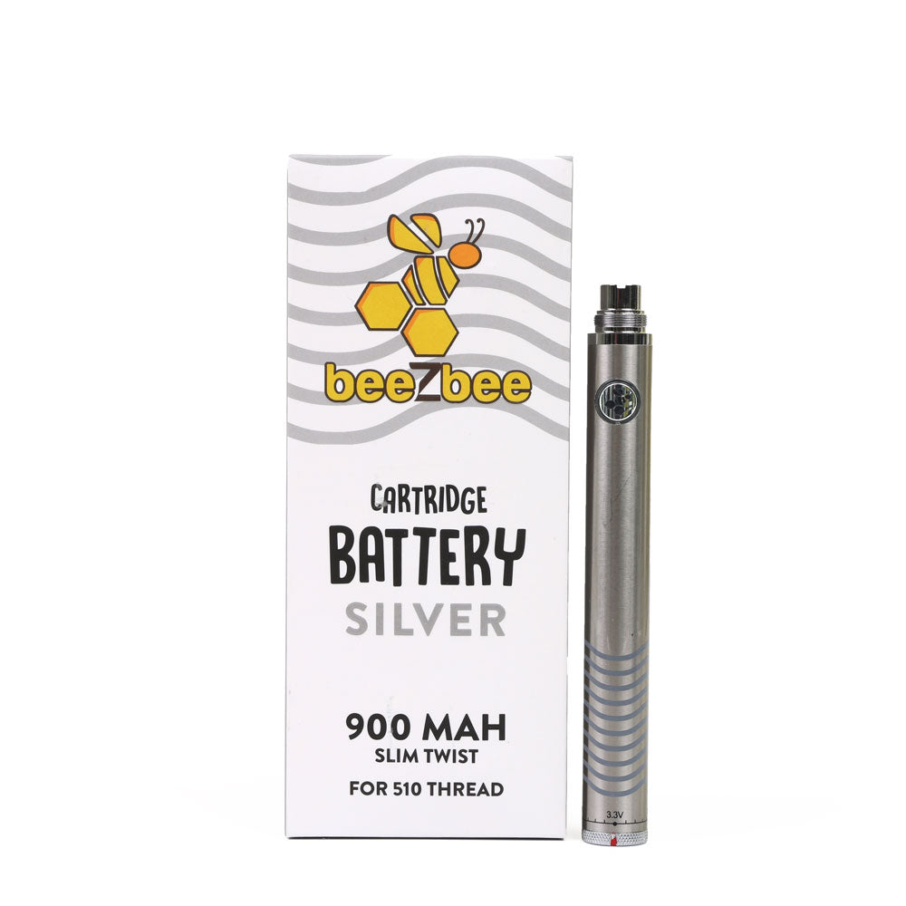 Our silver Cartridge Battery offers an adjustable voltage between 3.3-4.8v to use with your favorite beeZbee cartridge.