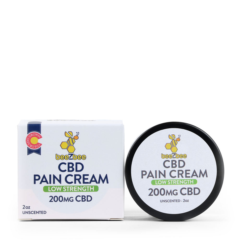 beeZbee CBD Pain Cream, low strength, unscented