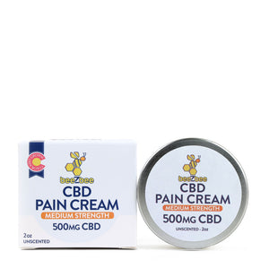 beeZbee CBD Pain Cream, medium strength, unscented