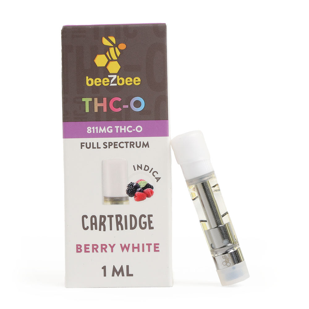 beeZbee THC-O Cartridges in Berry White