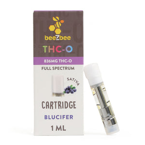 
            
                Load image into Gallery viewer, beeZbee THC-O Cartridges in Blucifer
            
        