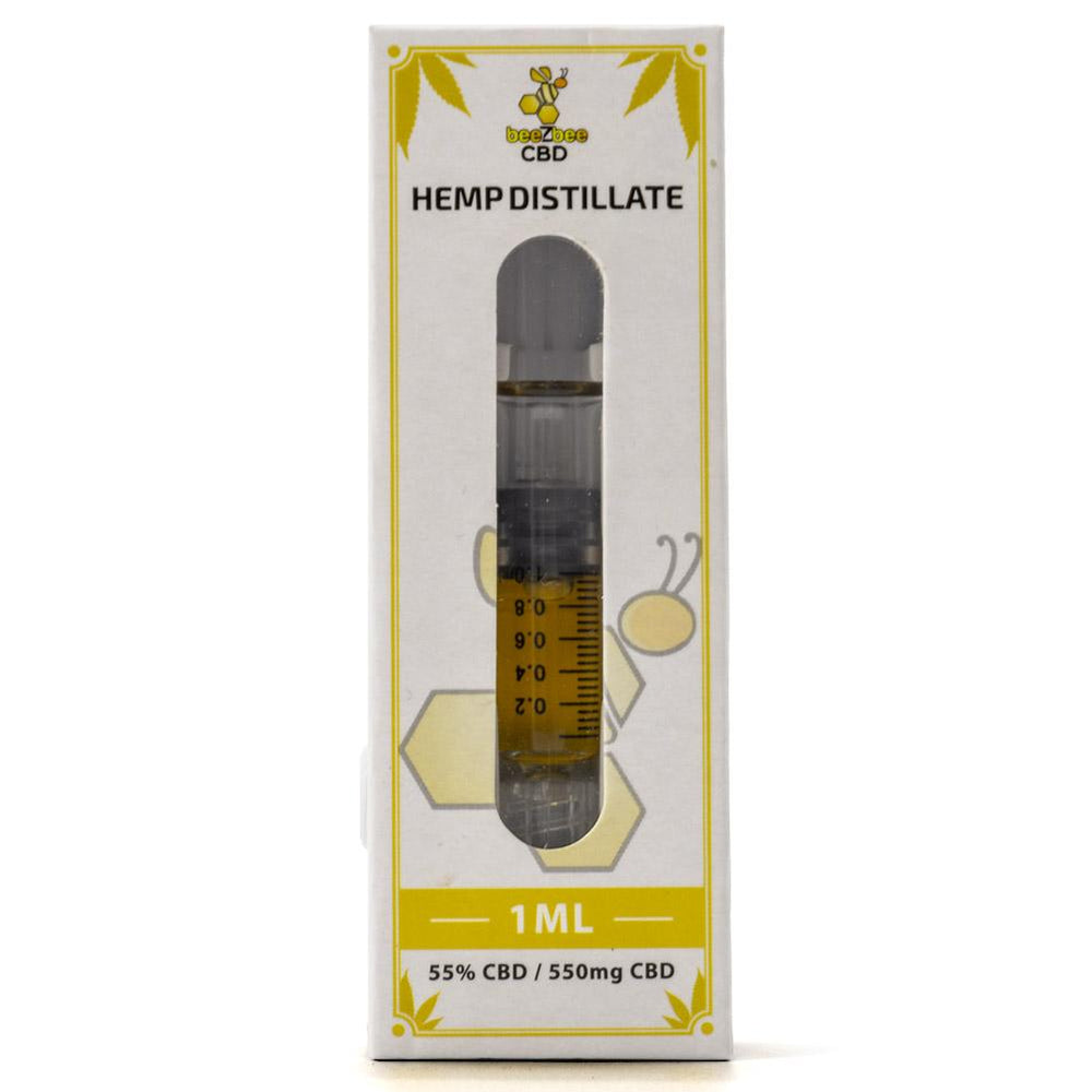 beeZbee Hemp Distillate 1mL, syringe applicator