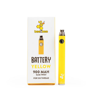 
            
                Load image into Gallery viewer, Our yellow Cartridge Battery offers an adjustable voltage between 3.3-4.8v to use with your favorite beeZbee cartridge.
            
        