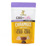 beeZbee CBD+CBG Caramels, 12 pack, regular strength