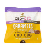 beeZbee CBD+CBG Caramels, 3 pack, regular strength