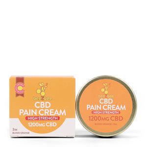 beeZbee CBD Pain Cream, high strength, blood orange scented