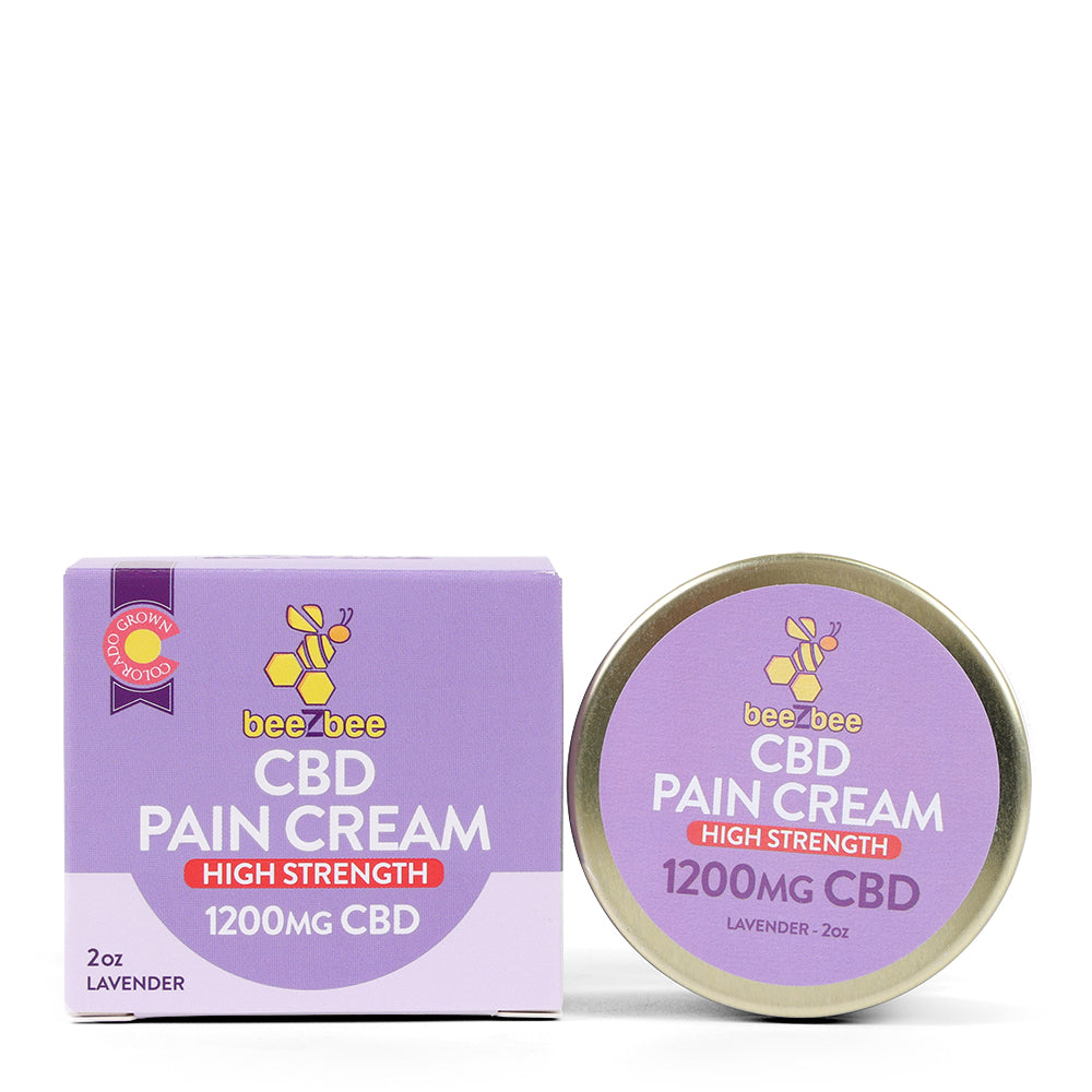 
            
                Load image into Gallery viewer, beeZbee CBD Pain Cream, high strength, lavender scented
            
        