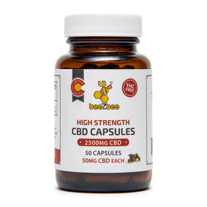 
            
                Load image into Gallery viewer, beeZbee CBD Capsules in high strength.
            
        
